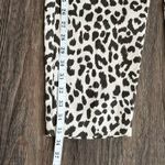 J.Crew  Ruffle Waist Leopard Print Linen Pants in Ivory Size 2 Photo 11