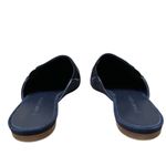 Jenni Kayne  Suede Mule Women's 5/35 Navy Blue Pointed Toe Flat Slide Shoe Photo 2