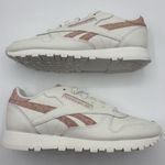 Reebok Classic Leather Womens Chalk/Aura Orange Leather Lifestyle Sneakers 8.5 Photo 0