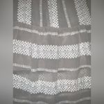 Gianni Bini  Eryn Crochet Stripe Midi Dress XS Gray and White 120$ spring boho Photo 2