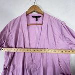White House | Black Market  Jacket Drape-Front Roll-Sleeve Purple Medium Casual Photo 6