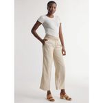 Quince  100% European Linen Wide Leg Pants Medium Tan Flax Pull On Photo 3