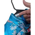 Laogudai Blue Peacock Floral Mandarin Collar Chinese Style Cheongsam Dress M Size M Photo 5