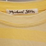 Michael Stars 💕💕 Long Sleeve Striped Pattern T-Shirt ~ Saffron Yellow Stripes Photo 4