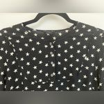 J.Crew  Black Label Collction Silk Dress White Star on Black Pattern Size 2 Photo 2