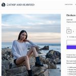 Catnip + Seaweed Broken Shell Cashmere Sweater XS Fall Malibu Casual Minimalist Photo 4