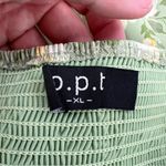 OPT O.P.T. Classic Smocked Maxi Dress floral slit sz XL Green Photo 1