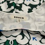 Boden Blue and Green Floral Summer Scoop Neck Shift Dress Women's Size 4 Photo 4