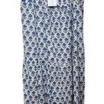 St. Bernard Sur La Vague Block Print Maxi Dress NWT O/S Blue Size M Photo 0