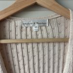 Chelsea & Theodore Long Sleeve Pointelle Knit Tie Front Sweater Size Small Photo 1