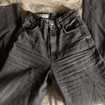 ZARA  Wide-Leg High-Rise Jeans Raw Hem Photo 0