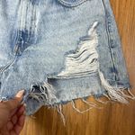 ZARA High Rise Blue Distressed Denim Light Blue Sz 4 Photo 3