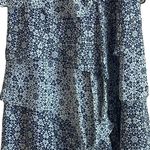 Robbie Bee  Navy Blue and Cream Ruffle Dress‎ Sz 6 Photo 2