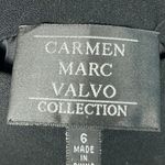 Carmen Marc Valvo  sz 6 dramatic, black skirt that hangs slightly longer in back Photo 1