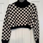 12th Tribe Checkered Turtleneck Sweater Photo 2