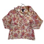Vtg y2k international silk floral blouse Pink Size M Photo 1