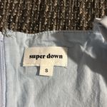 superdown Blue Jumpsuit with Plunging V-neckline Photo 2