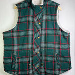 Maurice's  Women’s 2X Green Plaid Sherpa Lined Vest Cozy Cottagecore Layering Photo 0