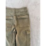 Oat New York Womens Size 2/26 High Rise Wide Leg Cargo Pant Raw Hem Green Photo 7