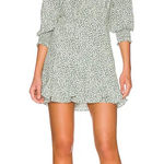 Veronica Beard  Desio V Neck Mini Dress Silk in Forest Multi Size 14 Photo 0