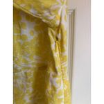 Boden USA Boden Yellow & White Linen Dress Size 6 3/4 Sleeve Tunic Style with Side Zipper Photo 5