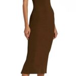 TOTÊME Ribbed Curved Compact Knit Midi Dress size S Photo 1