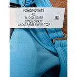 California Waves Bralette Bikini Swim Top Size XL Turquoise Adjustable Straps Photo 4