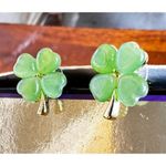 Four Leaf Clover Earrings Green Posts New St Patrick's Day Parade Party … Photo 3