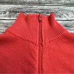 H&M Women's Long Sleeve Zip Cardigan Salmon Coral Pink Stretch 12 XS Extra Small Photo 3