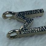 Initial Alphabet Letter M Jewelry Pendant Necklace Charm Purple Rhinestones Photo 5