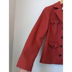 Burnt Orange Sequin Sleeve Women's Blazer Western Size 8 NWOT Photo 3