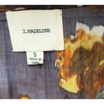 I Madeline Navy Floral Print Long Sleeve Maxi Dress Size Small Blue Photo 5