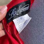 La Femme Red Cocktail Dress size 6 Photo 8