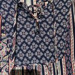 Cato  Large Blouse. Navy/Pink. Photo 2