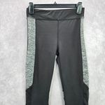 Therapy Black Gray Long Activewear Running Mesh Legging Pants Bottoms Yoga Large Photo 2