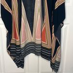 Swim Kimono Coverup Sz L Geometric Print Boho Size L Photo 2