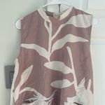 GERSHON BRAM Tunic Top Medium Sleeveless Pink Floral Asymmetrical High Low Hem Photo 1