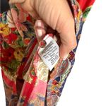 Johnny Was  Rapsodia Maxi Henley Dress Multicolor Floral M Red Green Blue Cream Photo 5