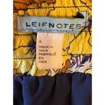 Anthropologie ‎ Leifnotes Skirt Women 4 Yellow Purple Floral A Line Mini Bohemian Photo 6