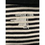 Old Navy Women Black, White With Teal 3/4 Sleeve T-Shirt Tunic XXL. Jersey Photo 2