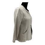 Eileen Fisher Organic Linen/ Cotton Blend Knit Gray Open
Casual Jacket -XS Photo 1