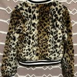 Jack by BB Dakota Size Small NWT Faux Fur Cheetah Print Zip Moto Jacker Coat Photo 4