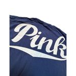 PINK - Victoria's Secret Victorias Secret PINK Blue Long Sleeve Pocket T-Shirt Large Photo 7