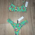 Urban Outfitters brand new outfitter pretty floral green bikini small with tags Photo 1