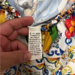 NWOT,Floral Patterned Women's Shorts Set,made in Italy,size 8 Red Photo 2