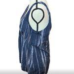 Banana Republic  Sleeveless Silk Blue Tye Dye Twist Strap Double V Neck Large Photo 1