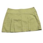 Aritzia  Sun-deh Green Pleated Barbarella Mini Skirt size 6 Photo 6
