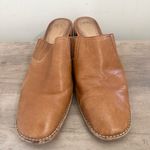 Madewell Womens  The Carey Mule Amber Brown Leather 2.5” Heel Slip On Stretch 11 Photo 3