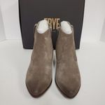 Frye NEW REINA BOOTIE:TAUPE SUEDE ANKLE BOOTS Photo 8
