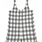 Madewell NWT Women Embroidered Flannel Pajama Romper in Buffalo Check XXS Photo 0